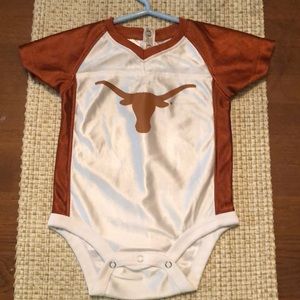 Longhorn jersey onesie 6-9 months